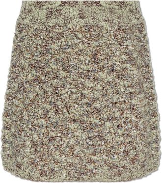 By Malene Birger Gia Mini Rok - Dames - Korte rokken - Groen - S - Katoen - Rokken