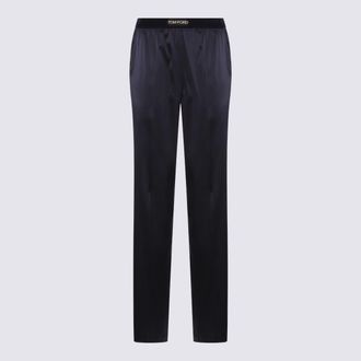 Tom Ford Dark Navy Silk Pants