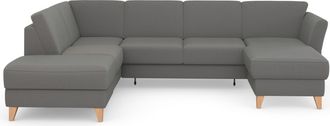 Sit&more Wohnlandschaft »Visby U-Form« wahlweise mit Bettfunktion und Stauraum, frei im Raum stellbar