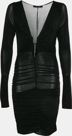 Isabel Marant Black Jersey Ruched Jordana Dress