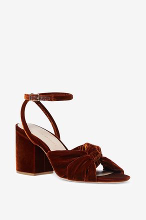 Loeffler Randall Samtsandalen mit Absatz Fiamma 75