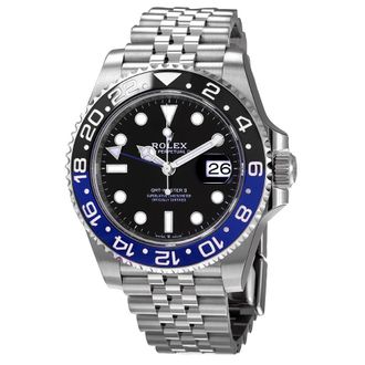 Rolex Pre-owned Rolex Gmt-Master Ii GMT Black Dial Mens Watch M126710BLNR-0002
