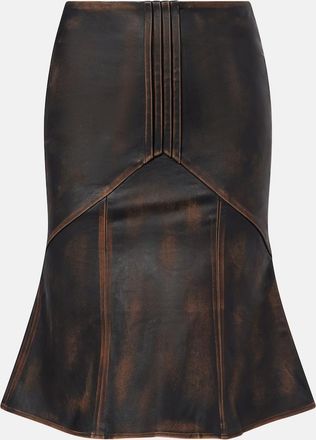 Shushu/Tong Falda midi de piel