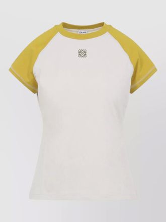 Loewe short sleeve raglan t shirt contrast sleeves