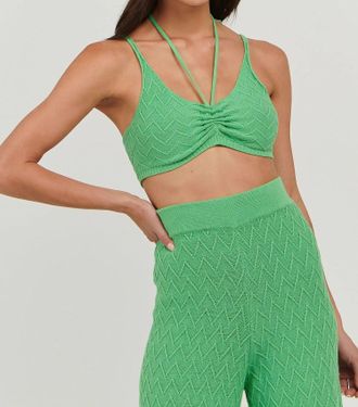 Charlie Holiday Camila Bustier Top In Green