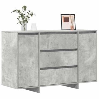 Berkfield Home Sideboard Concrete Grey 120x41x75 cm Engineered Wood | Size: 120 x 41 x 75 cm