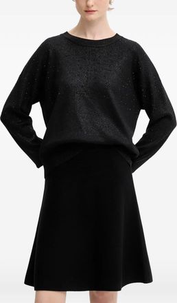 DKNY Sparkle Hotfix sweater - women - Fabric - S - Black