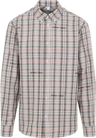 Off-white Check Logo Shirt