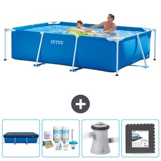 Intex Piscina Con Estructura Rectangular - 260x160x65 Cm - 5-piezas Scb3