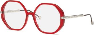 Philipp Plein Demo Geometric Ladies Eyeglasses VPP053S 09WA 56