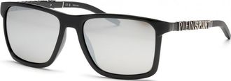 Plein Sport Mens SSP013 58 58Z42Z Sunglasses - Black - One Size