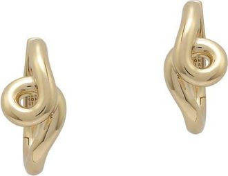 Bea Bongiasca Small Wave Hoop Earrings in Gold at Nordstrom