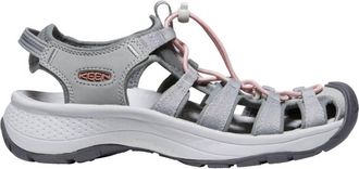 Keen Womens Astoria West Sandal In Grey/coral