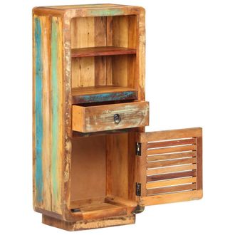 Berkfield Home Highboard 45x32x110 cm Solid Reclaimed Wood | Size: 45 x 32 x 110 cm