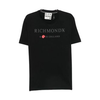 John Richmond T-Shirts, male, Black, Size: XL Sakanta T-Shirt