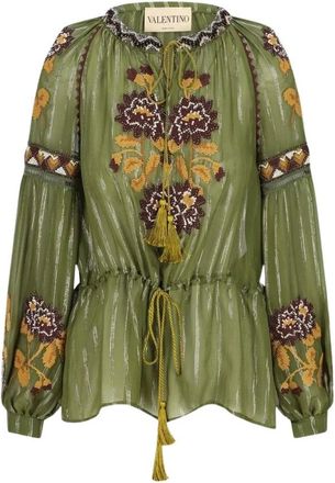 Valentino Garavani Mujer, Blusas y Camisas, Verde, Talla: M