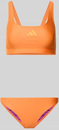 adidas Bikini Set mit Logo-Detail in Orange, Gr&ouml;&szlig;e 36