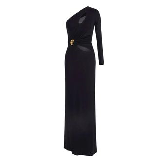 Elisabetta Franchi Dames, Jurken, Zwart, Maat: XS Viscose