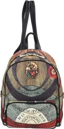 Gattinoni Planet Print Rugzak - Dames - Rugzakken - Veelkleurig - ONE Size - Leer - Tassen