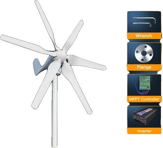 OEM Aerogenerador, 3000 W De Potencia, 5 Palas, 24 Voltios/12 Voltios, Controlador Mppt Gratuito, 3000 W, Sistema Aut&oacute;nomo 1, 3000 W, 24 V
