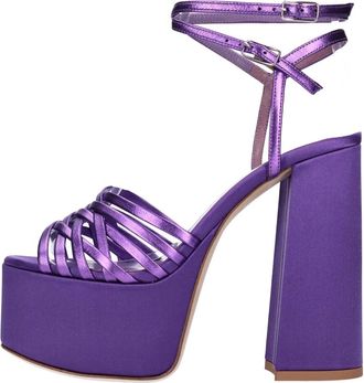 Lella Baldi Mujer, Zapatos, Púrpura, Talla: 36 EU