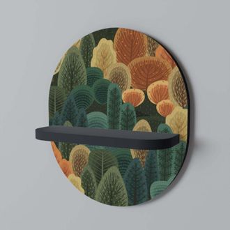 OEM Estante Ovalado Caleidoscopio De Oto&ntilde;o Negro