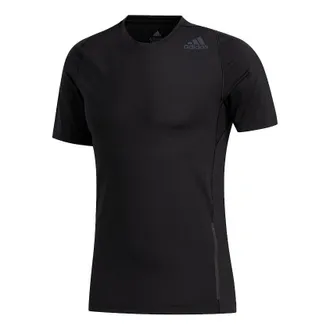 adidas Ask2 Prm Tee Ss Training Sports Tight Round Neck Short Sleeve Black FJ6146