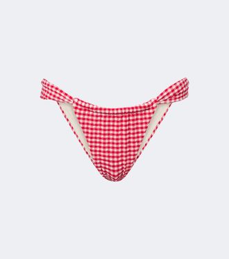 Montce Swim Sandra gingham bikini bottoms