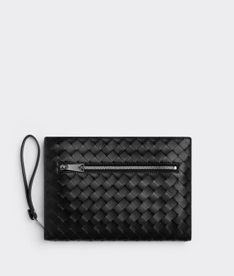 Bottega Veneta Small Intrecciato Document Case With Wristlet - Bottega Veneta