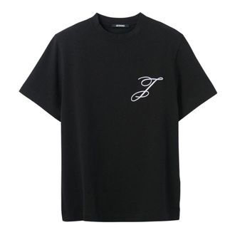 Jacquemus T-Shirts, male, Black, Size: L The Logo t-shirt