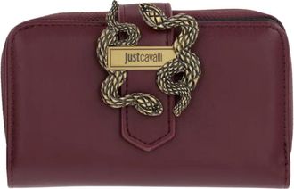 Just Cavalli Flap Wallet - Dames - Portefeuilles - Bruin - ONE Size - Polyester - Accessoires