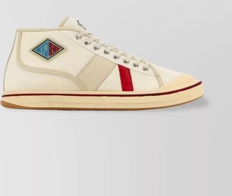 Bottega Veneta canvas high-top sneakers