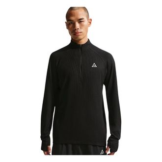 Nike ACG Mens Dri-FIT Mid-Layer 1/4-Zip Trail Running Top - Heren - Sport - Zwart - Maat: M Spandex