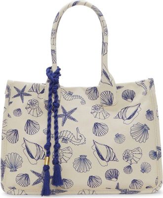 Vince Camuto Orla Canvas Tote in Ocean Print at Nordstrom