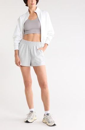 Zella Relay Terry Shorts in Grey Light Heather at Nordstrom Rack, Size X-Large