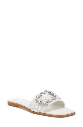 London Rag Hazbin Slide Sandal in White at Nordstrom Rack, Size 10