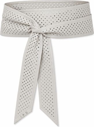 Iro Nera Cuts Cloud Wrap Belt In Cloud Grey