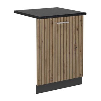 Vicco Tapa Del Lavavajillas R-line, Roble Artesanal, 60 Cm, Et Antracita