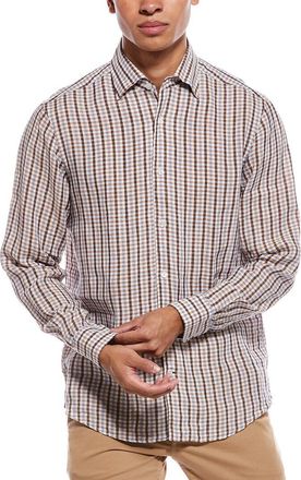 Robert Talbott Morgan Check Linen Shirt