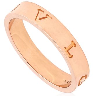 Bulgari B.Zero1 Essential 18 Kt Rose Gold Band Ring, Size 50 (US 5)