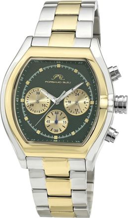 Porsamo Bleu Mens Roman Two Tone Stainless Steel Watch 1291FROS