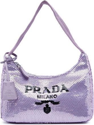 Prada Pre-owned Prada Mini Re Nylon Paillettes Sequin Re Edition 2000 Shoulder Bag Ladies J4A4BTK9YU4VRL1D