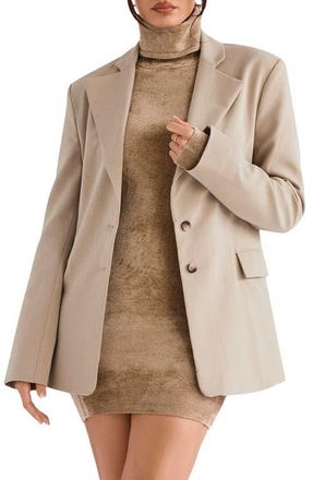 House of CB Aline Shaped Blazer in Musk at Nordstrom, Size X-Large