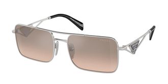 Prada PR A52S 1BC8J1 Womens Sunglasses Silver Size 56