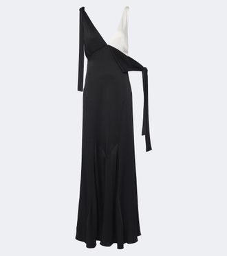 Stella McCartney Vestido de fiesta asim&eacute;trico de crep&eacute;