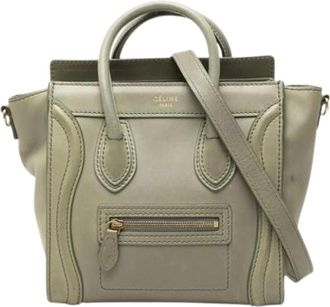 Celine Pre-owned Vintage Schoudertas - Dames - Vintage Handtas - Grijs - ONE Size - Leer - Vintage