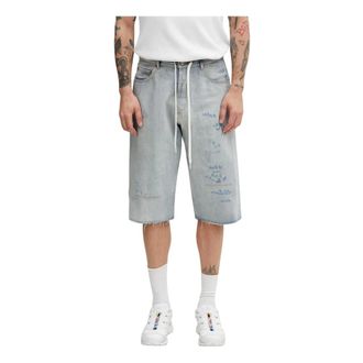 Maison Margiela Korte Broeken, Heren, Blauw, M, Denim, Denim Shirts