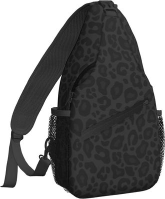 Generic Animal Leopard Print Sling Bag Breathable Cross Body Bag Adjustable Crossbody Bags For Camping Men Outdoors