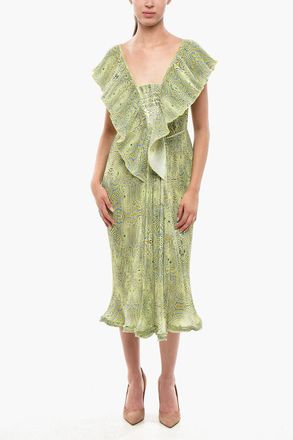 Stella McCartney Vestito Plissettato HALLUCINOGENIC a Motivo Geometrico Stella McCartney