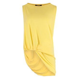 Jacquemus Sleeveless Tops, female, Yellow, Size: S Le Haut Peplo Top